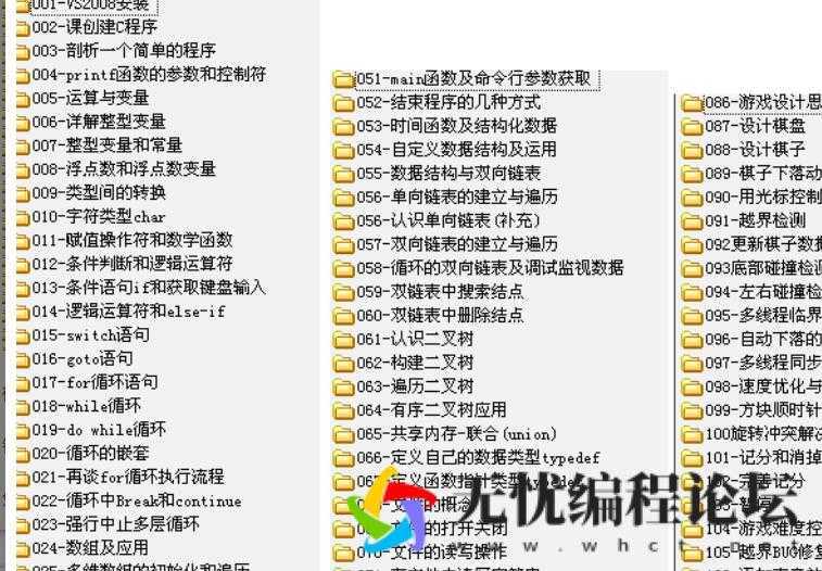 郁金香2013网络授课C语言全集 115课全  8534 无忧技术吧www.whct.net