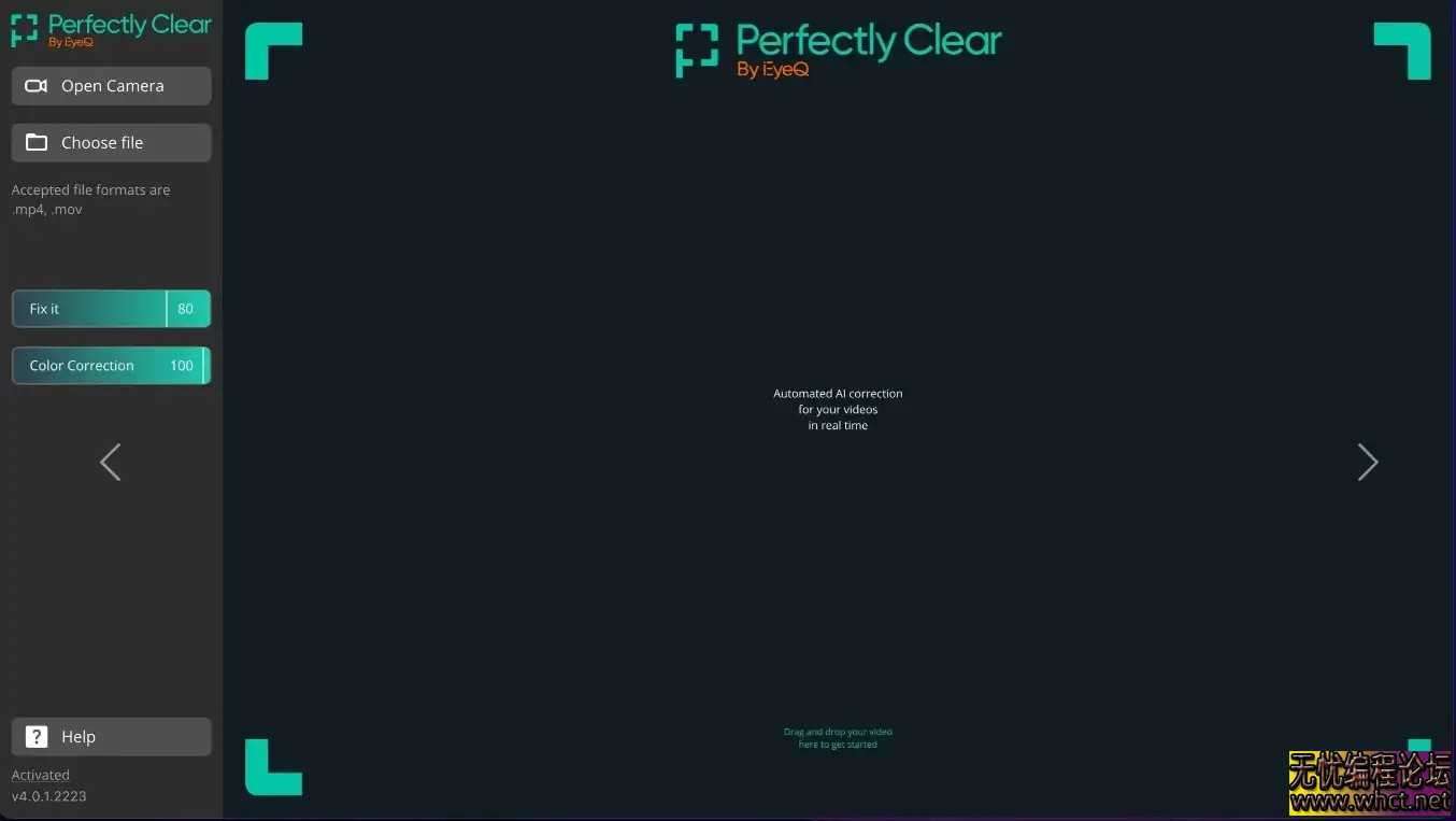 AI视频清晰化处理软件 Perfectly Clear Video v4.6.1.2701 激活版【无忧技术吧·R2884】  3884 无忧技术吧www.whct.net