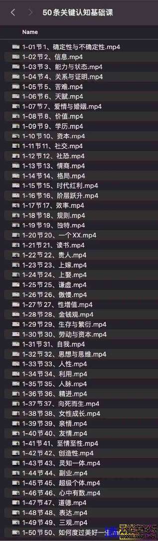 50条关键认知基础课  6779 无忧技术吧www.whct.net