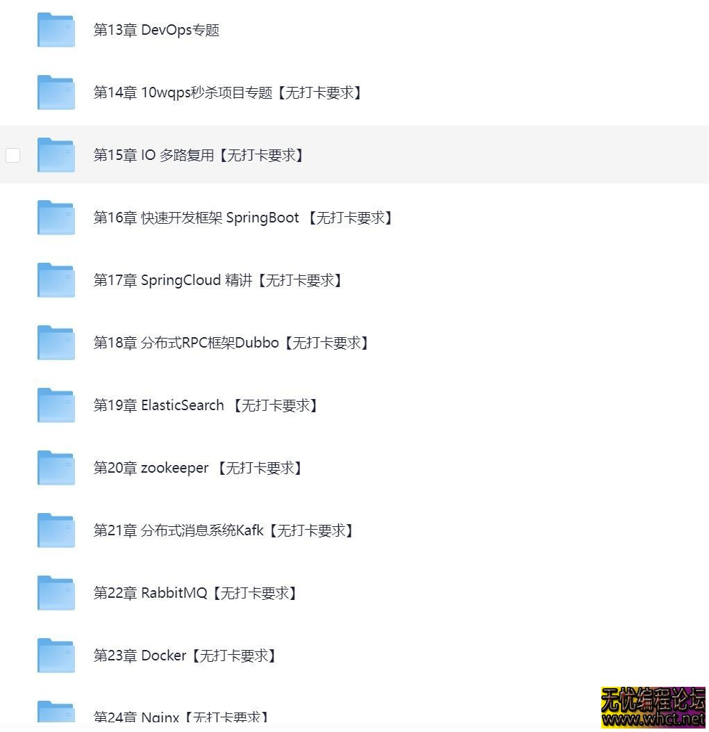 JavaEE企业级分布式高级架构师023期【74.6GB】  3991 无忧技术吧www.whct.net