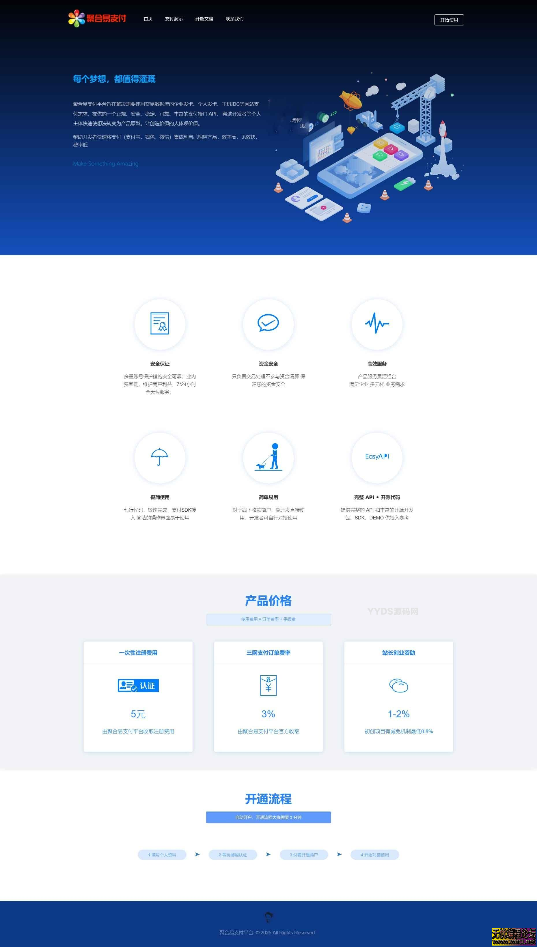 2025 年全新迭代的聚合易支付多模板完整版  3991 无忧技术吧www.92wuyou.cn