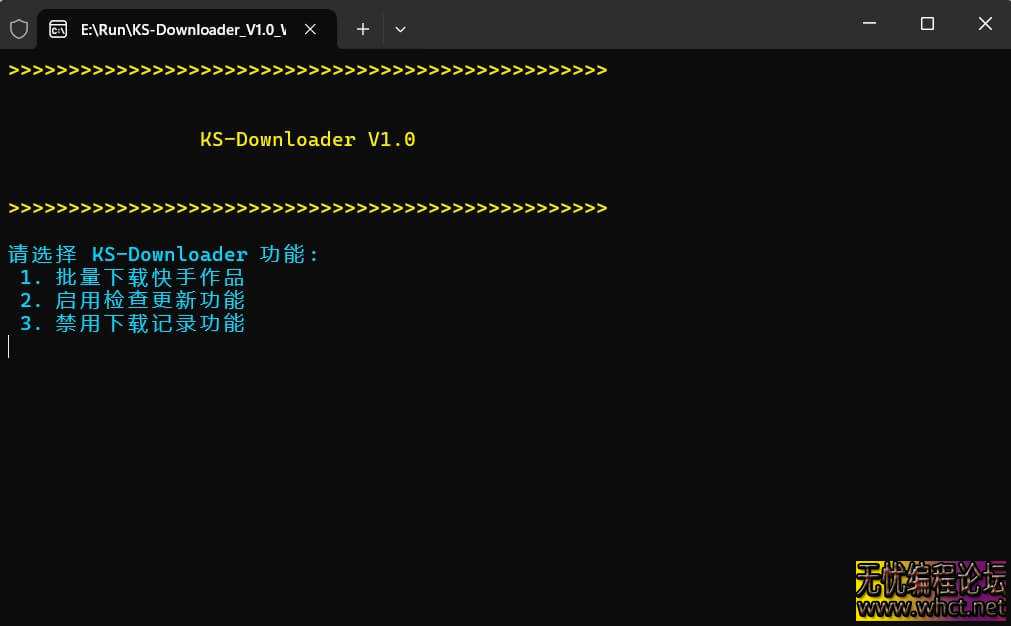 《快手视频下载工具KS_Downloader_V1_4X64.zip》WIN+MAC版本  6881 无忧技术吧www.whct.net