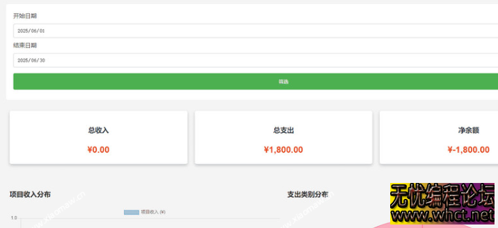 PHP公司收入支出记账系统/在线员工记账系统源码开源  549 无忧技术吧www.92wuyou.cn