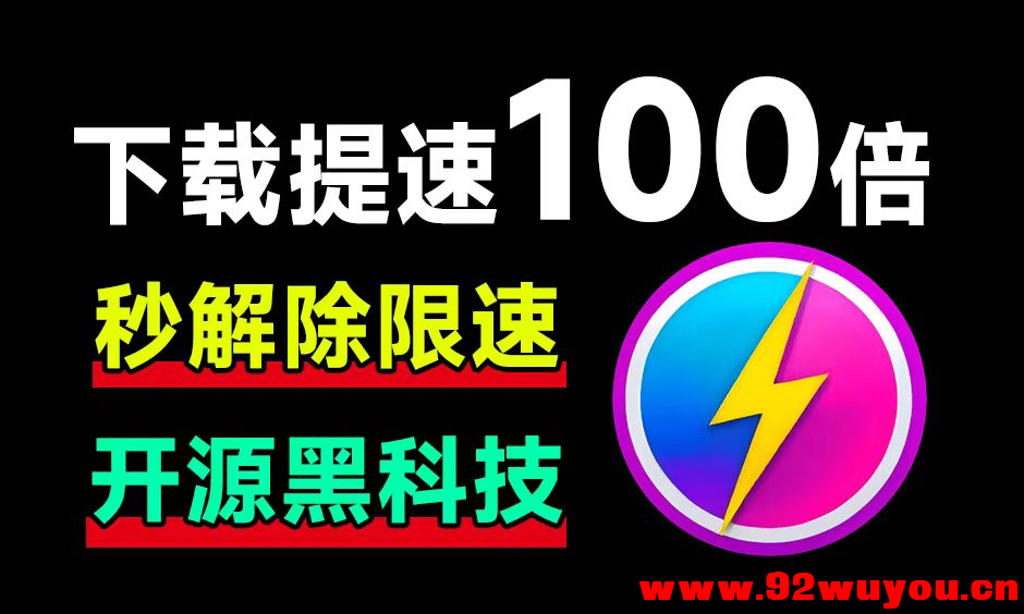 OpenSpeedy：百度网盘限速终结者，下载速度狂飙 100 倍！  4942 无忧技术吧www.92wuyou.cn