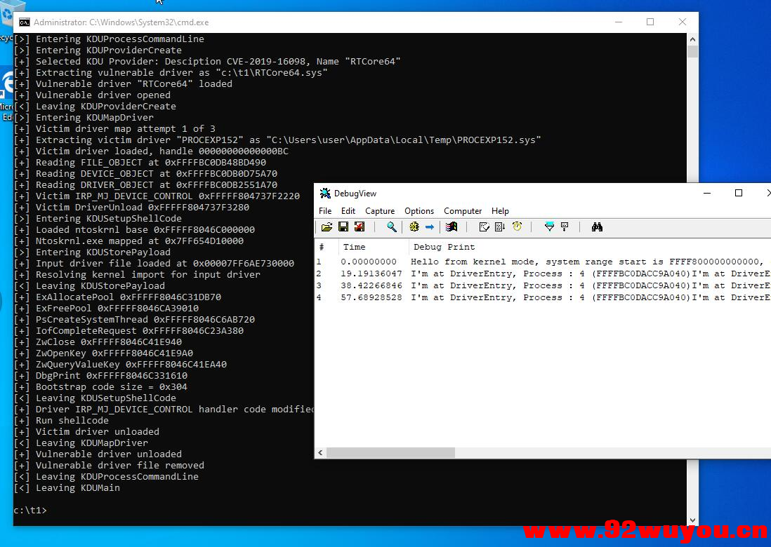 C++ YG驱动读写源码，带不同系统测试图不蓝屏，学习使用  2655 无忧技术吧www.92wuyou.cn